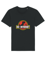 No Internet Dino Tricou mânecă scurtă Unisex Rocker
