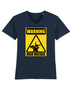 Warning Pika Tricou mânecă scurtă guler V Bărbat Presenter
