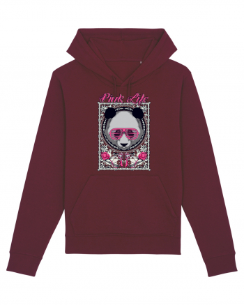 Pink Life Panda Burgundy