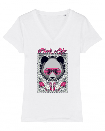 Pink Life Panda White