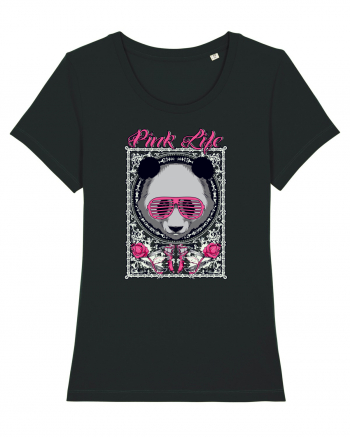 Pink Life Panda Black