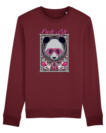 Pink Life Panda Burgundy