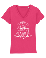 Ești tot ce am Tricou mânecă scurtă guler V Damă Evoker