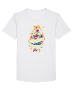 Sailor Moon DeadPool Tricou mânecă scurtă guler larg Bărbat Skater