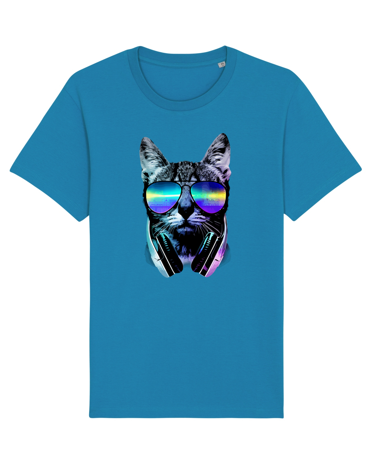 Tricou mânecă scurtă Unisex Rocker Azur