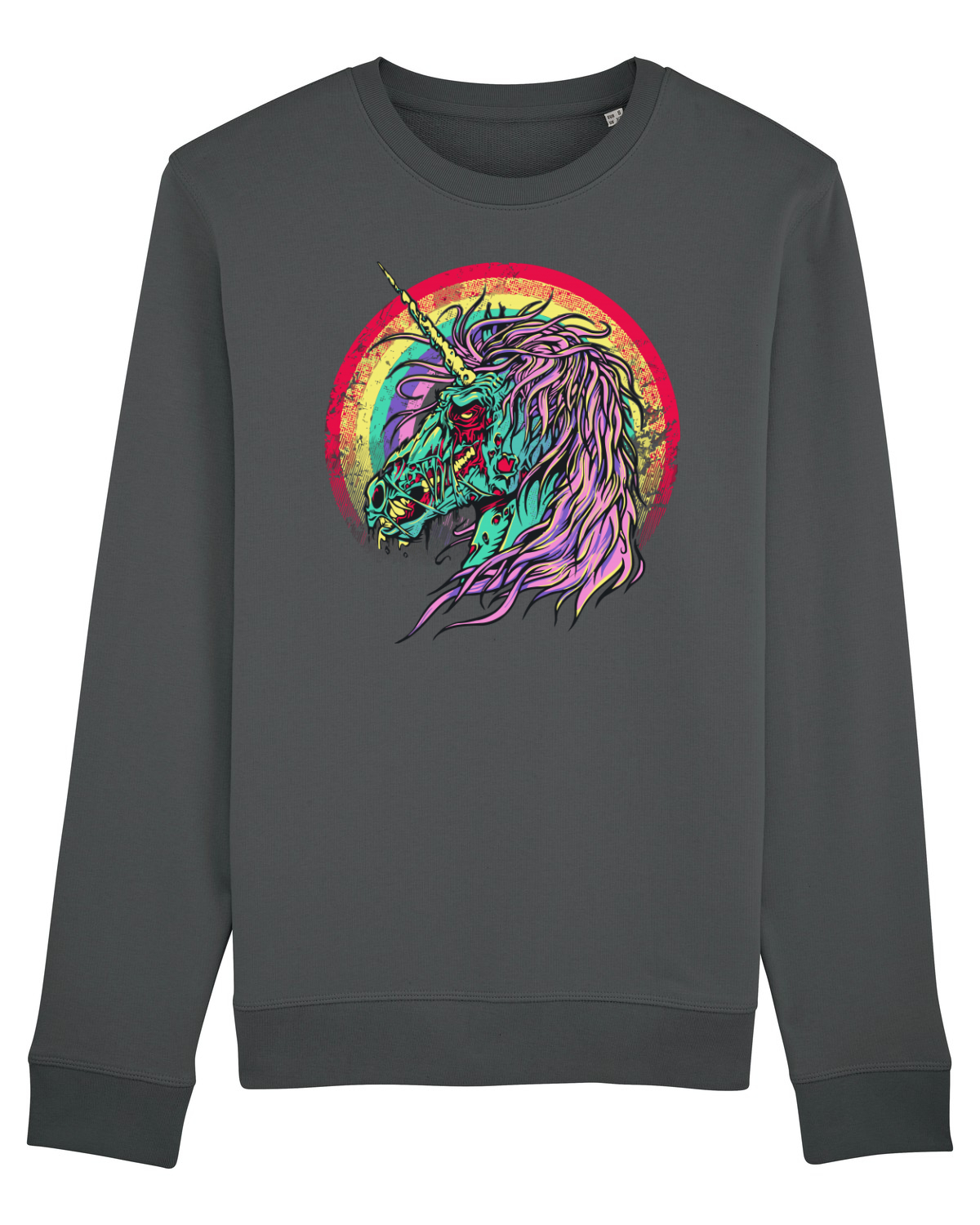 Bluză mânecă lungă Unisex Rise Anthracite