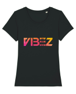 VIBEZ Tricou mânecă scurtă guler larg fitted Damă Expresser