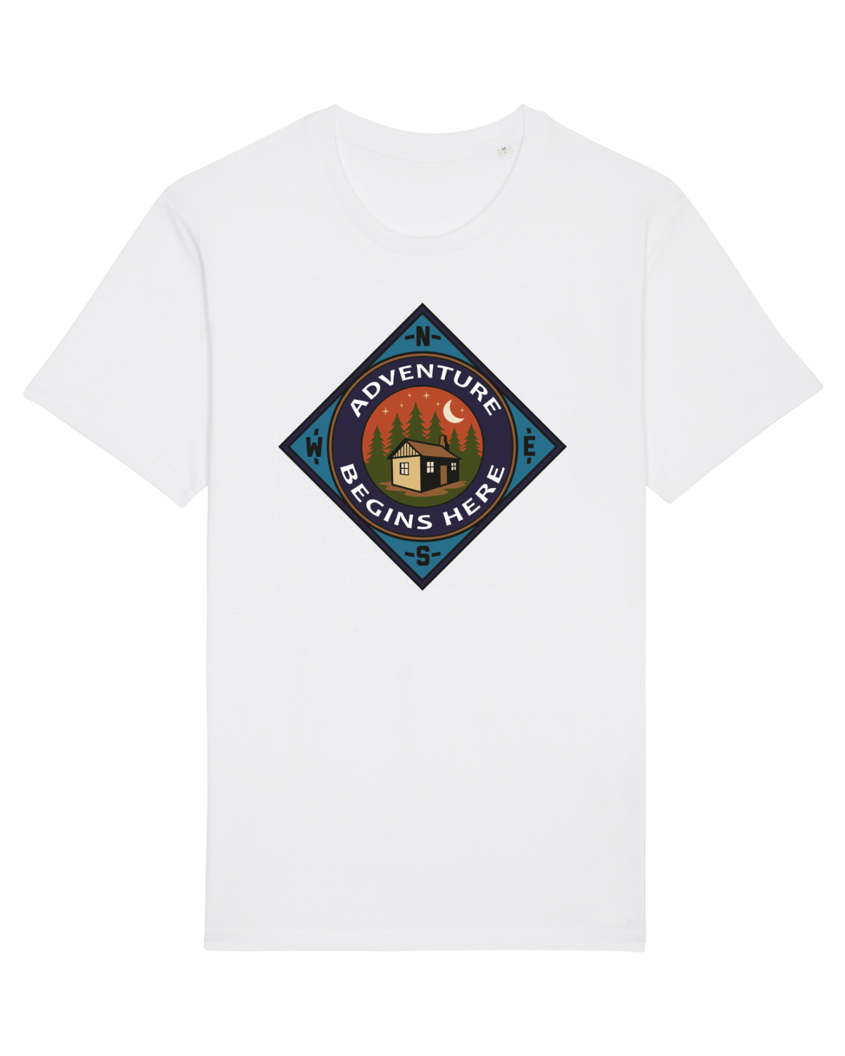 Tricou mânecă scurtă Unisex Rocker White