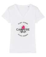 Campfire Stories Tricou mânecă scurtă guler V Damă Evoker