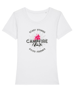 Campfire Stories Tricou mânecă scurtă guler larg fitted Damă Expresser