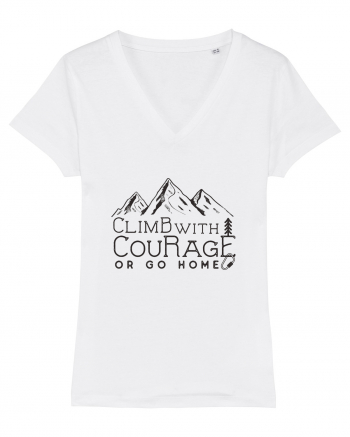Climb with Courage White