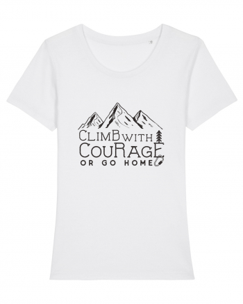 Climb with Courage White