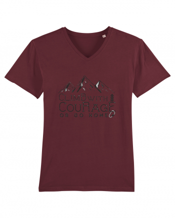 Climb with Courage Burgundy