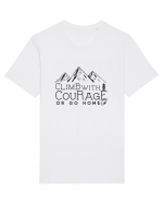 Climb with Courage Tricou mânecă scurtă Unisex Rocker