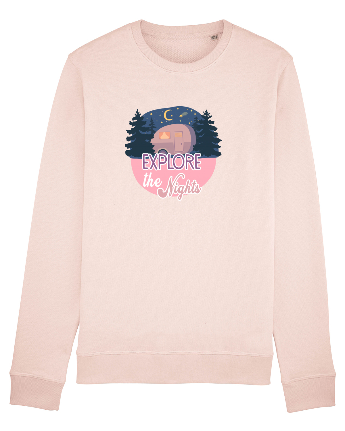 Bluză mânecă lungă Unisex Rise Candy Pink