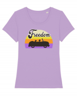 Freedom Ride Tricou mânecă scurtă guler larg fitted Damă Expresser