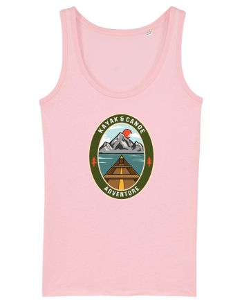 Kayak Canoe Adventure Cotton Pink