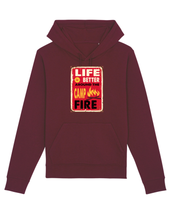 Life is Better Around the Campfire Burgundy