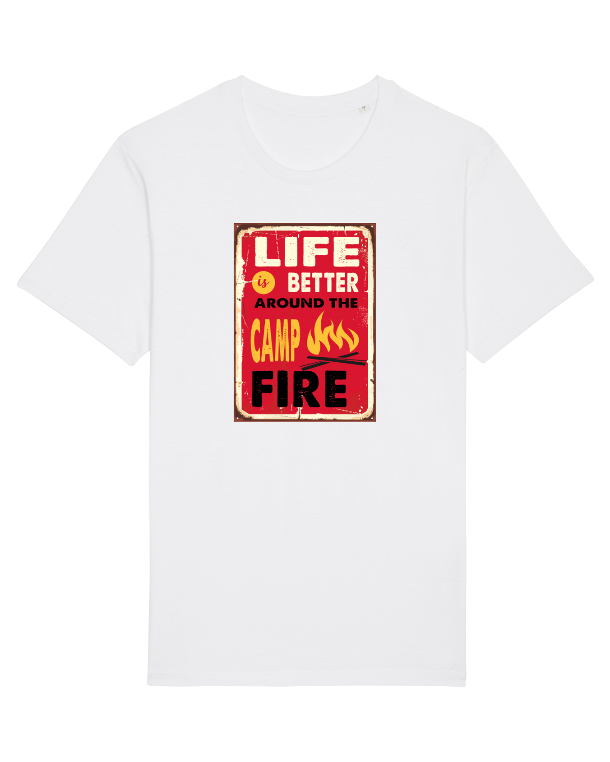 Tricou mânecă scurtă Unisex Rocker White
