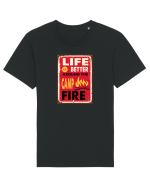 Life is Better Around the Campfire Tricou mânecă scurtă Unisex Rocker
