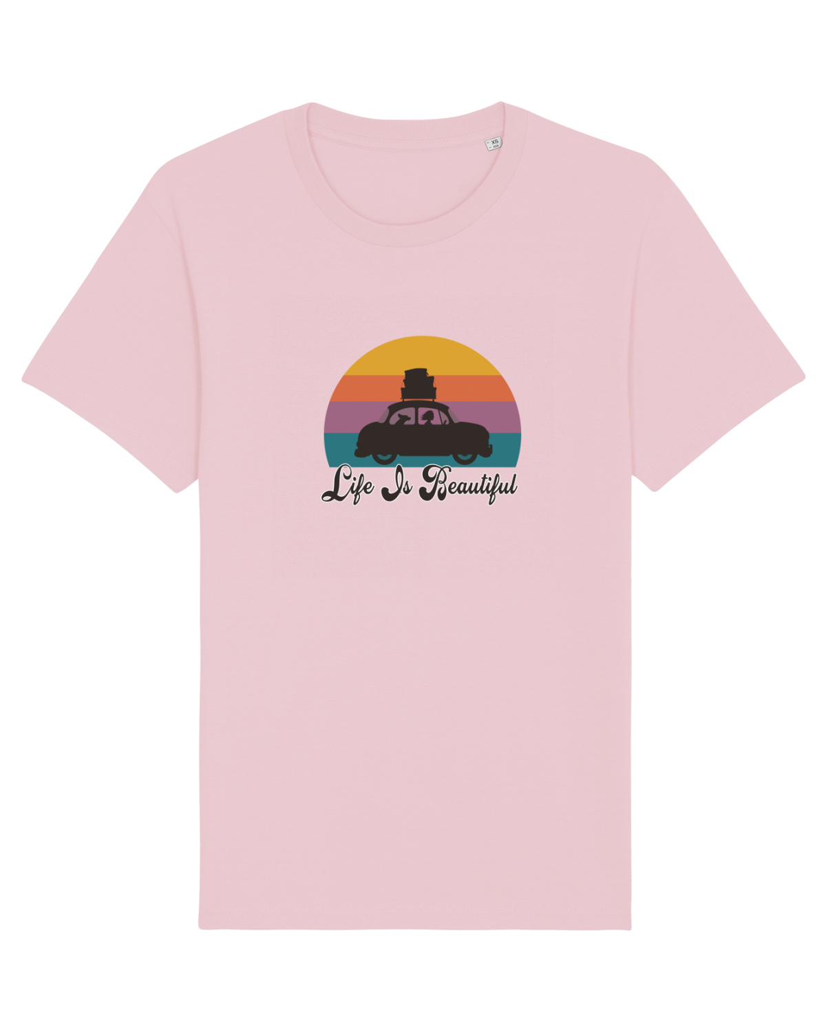 Tricou mânecă scurtă Unisex Rocker Cotton Pink