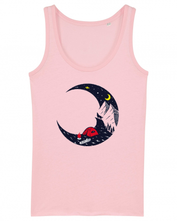 Moon Wolf Camping Cotton Pink