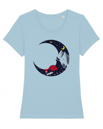 Moon Wolf Camping Sky Blue