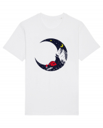 Moon Wolf Camping Tricou mânecă scurtă Unisex Rocker