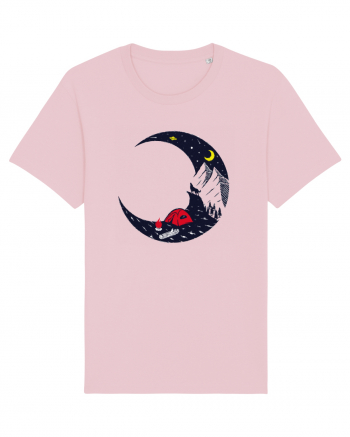 Moon Wolf Camping Cotton Pink