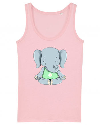 Elefanțel meditand  Cotton Pink