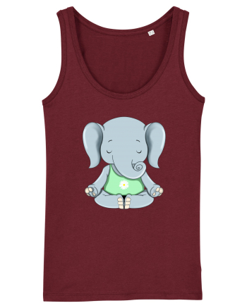 Elefanțel meditand  Burgundy