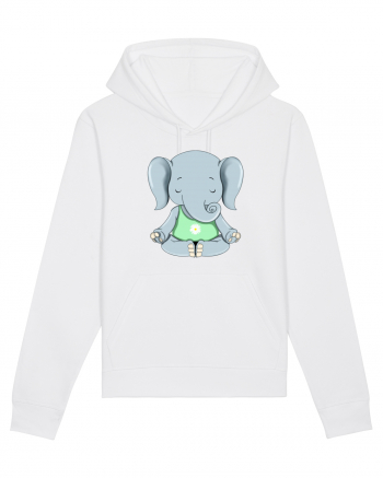 Elefanțel meditand  White