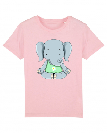 Elefanțel meditand  Cotton Pink
