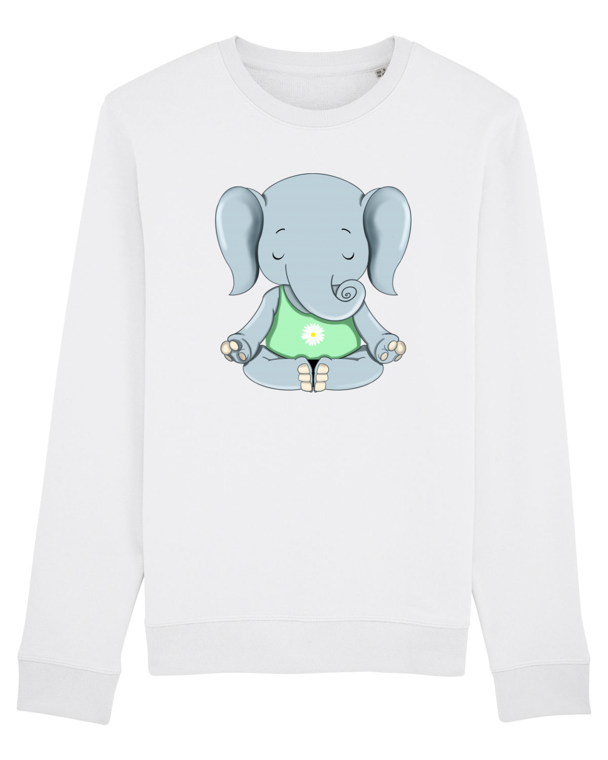 Bluză mânecă lungă Unisex Rise White