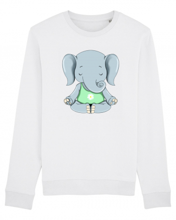 Elefanțel meditand  White