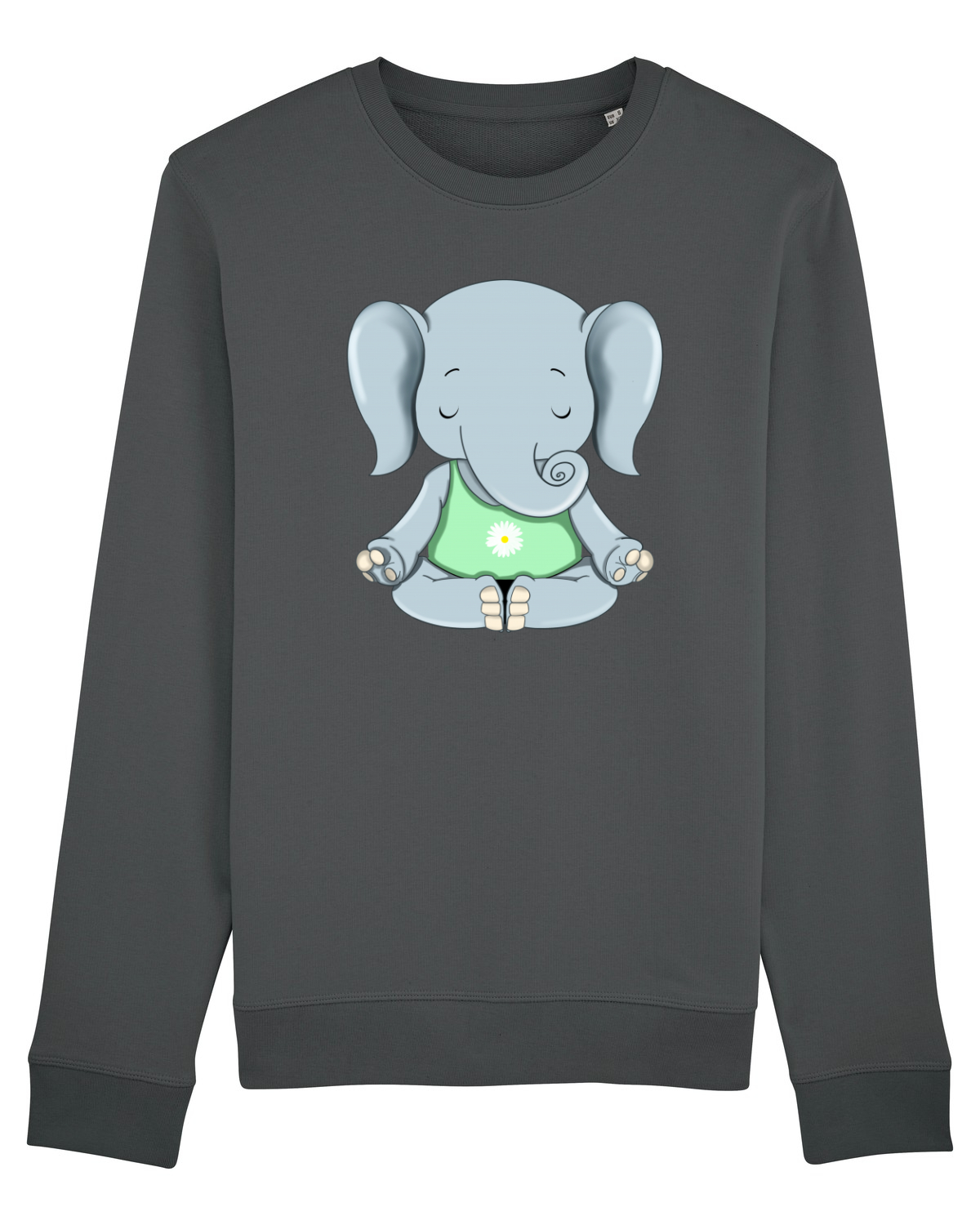 Bluză mânecă lungă Unisex Rise Anthracite