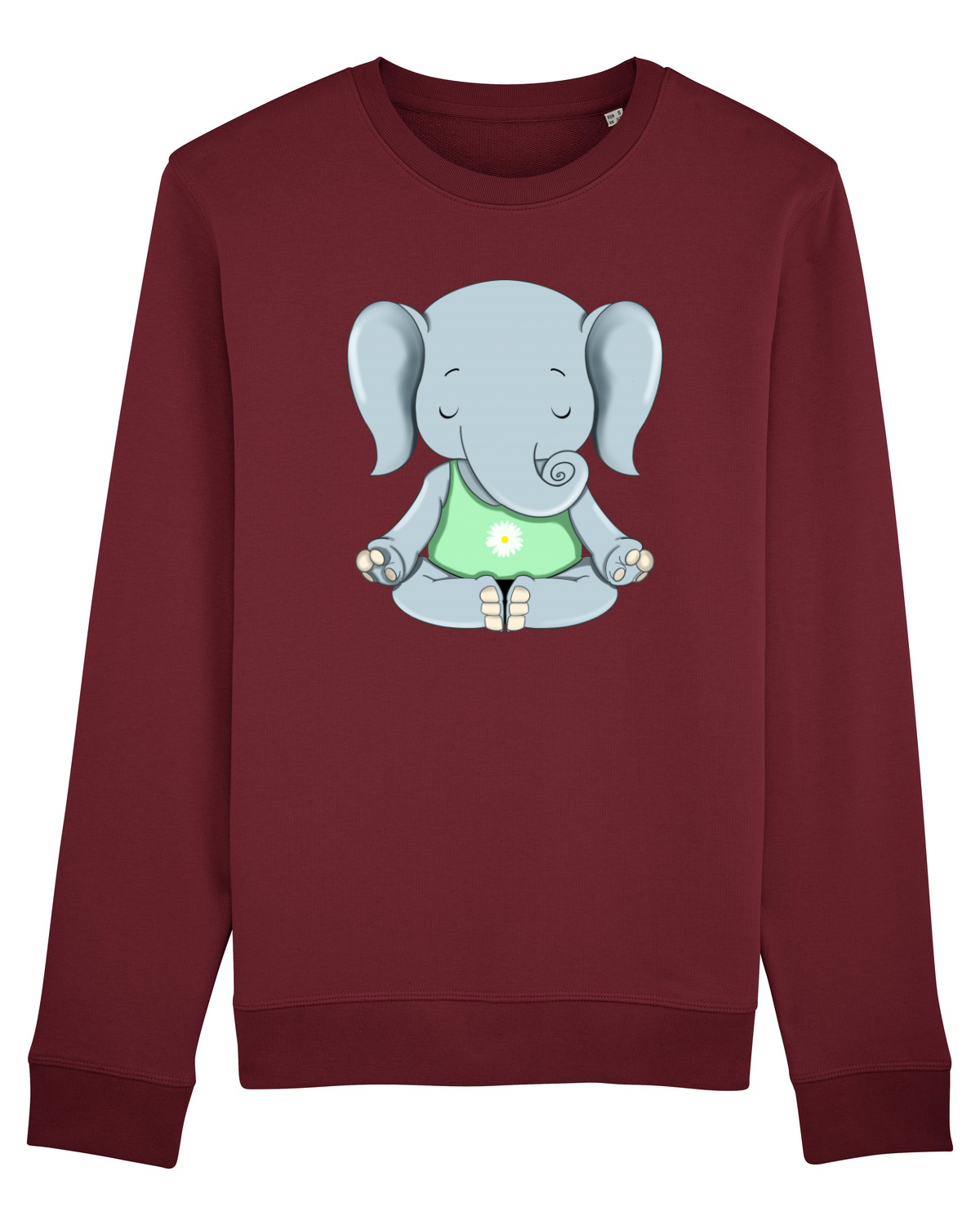 Bluză mânecă lungă Unisex Rise Burgundy