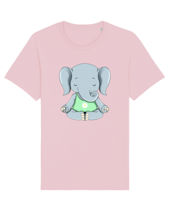 Elefanțel meditand  Cotton Pink