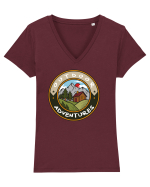 Outdoor Adventures Cabin Tricou mânecă scurtă guler V Damă Evoker