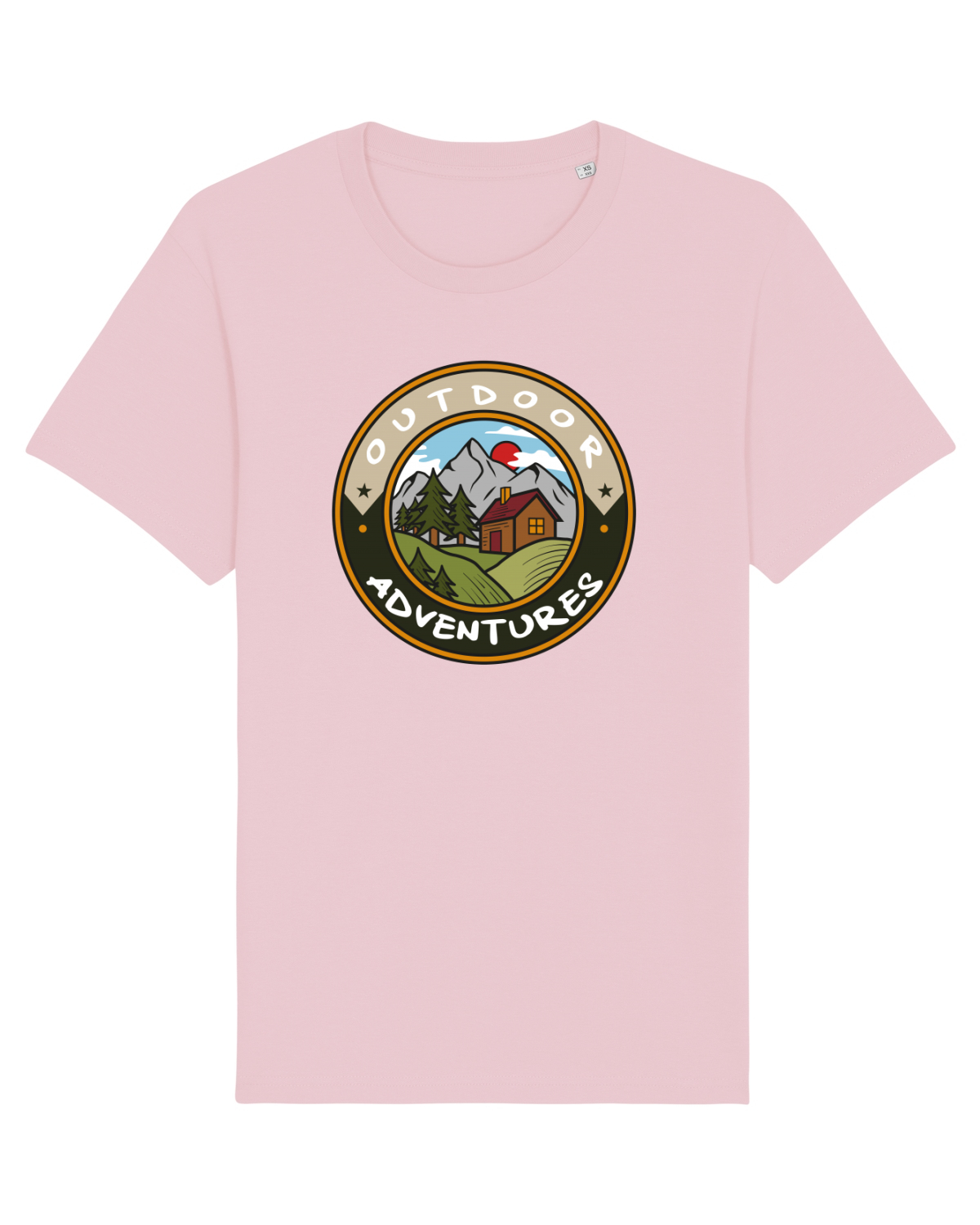 Tricou mânecă scurtă Unisex Rocker Cotton Pink
