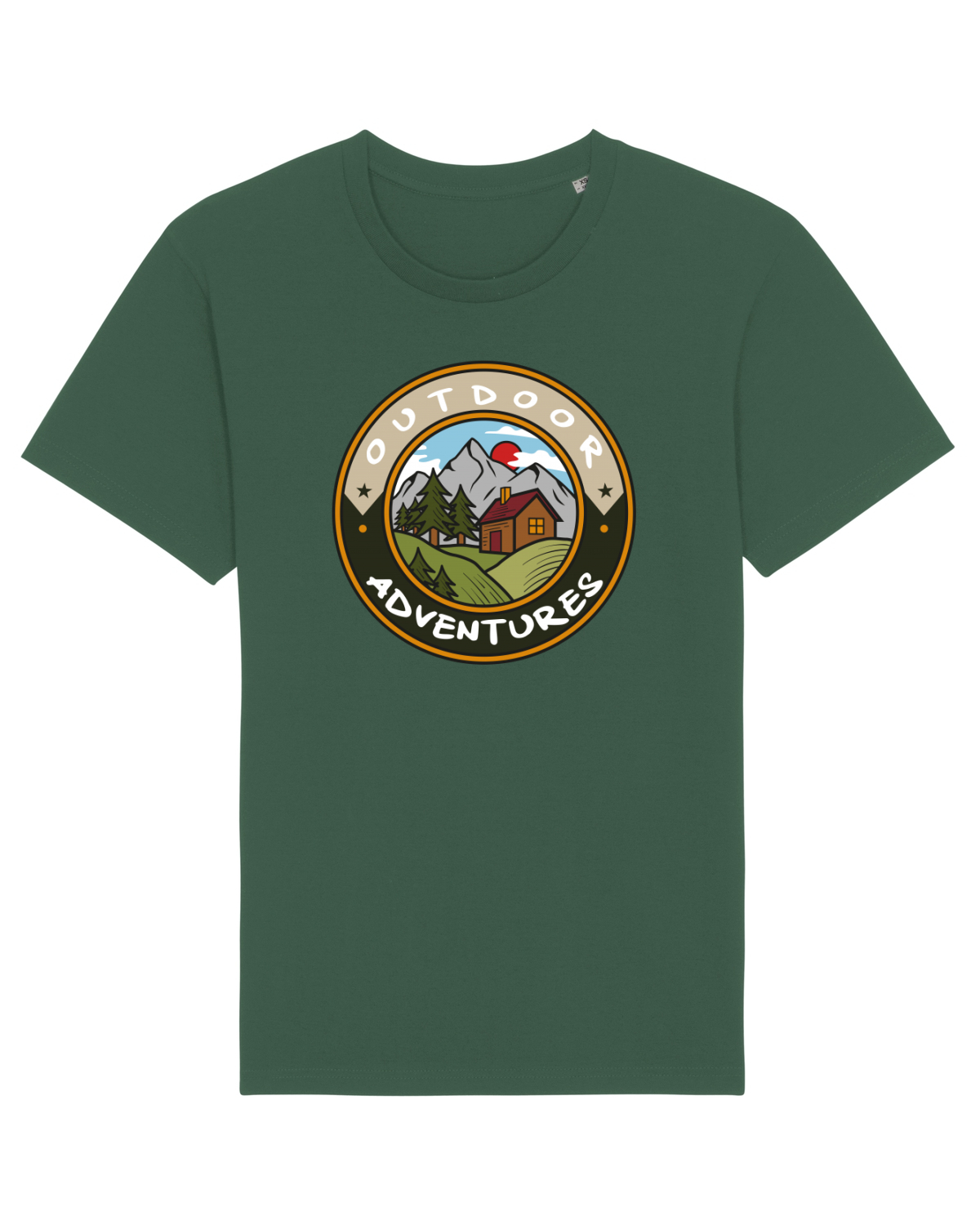 Tricou mânecă scurtă Unisex Rocker Bottle Green