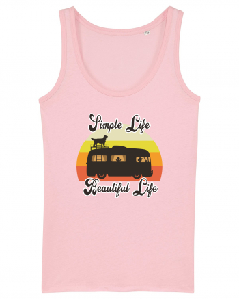 Simple Life Beautiful Life Cotton Pink