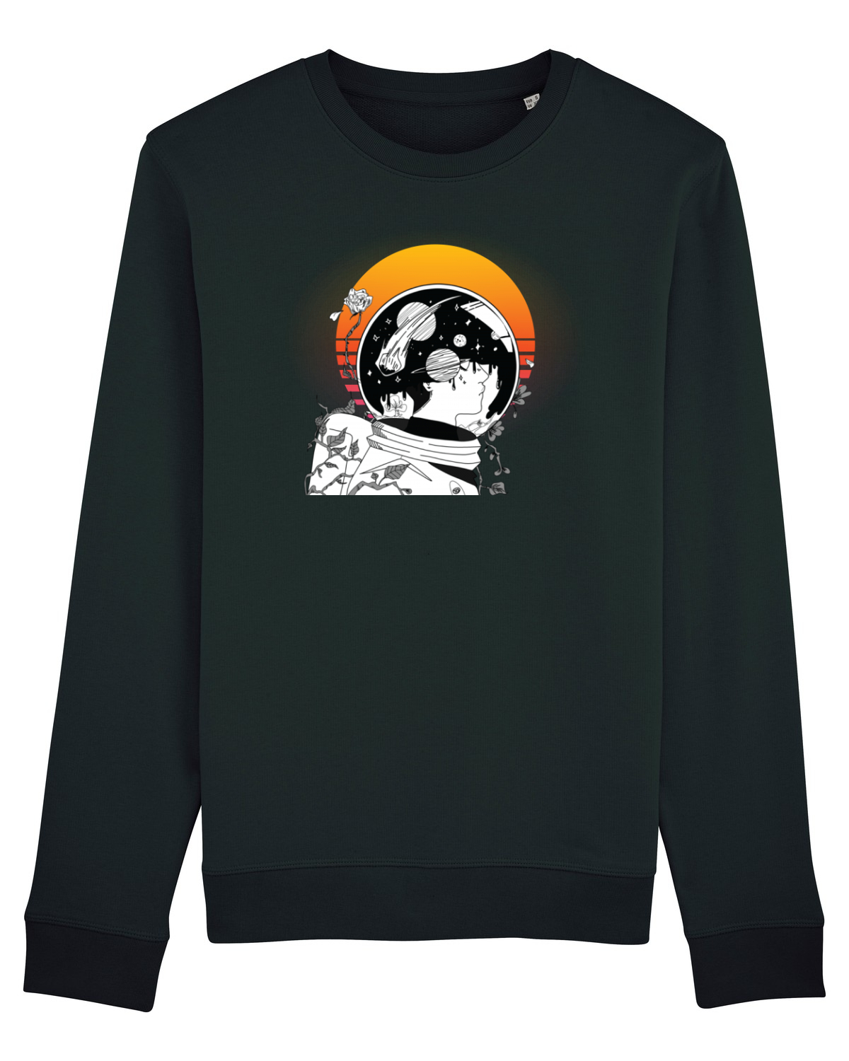 Bluză mânecă lungă Unisex Rise Black