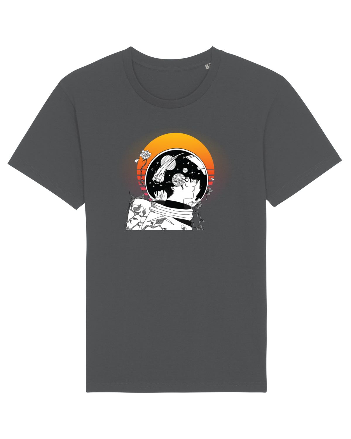 Tricou mânecă scurtă Unisex Rocker Anthracite