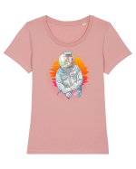 Astro Candyman Tricou mânecă scurtă guler larg fitted Damă Expresser