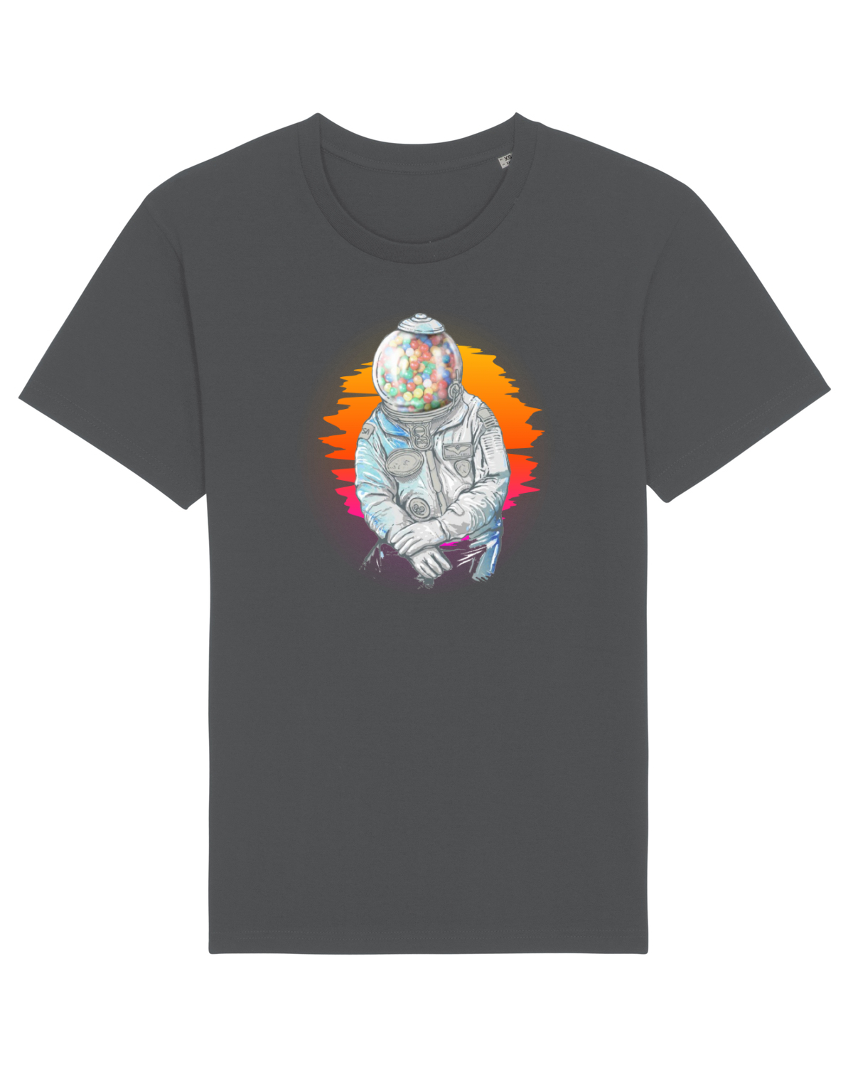 Tricou mânecă scurtă Unisex Rocker Anthracite