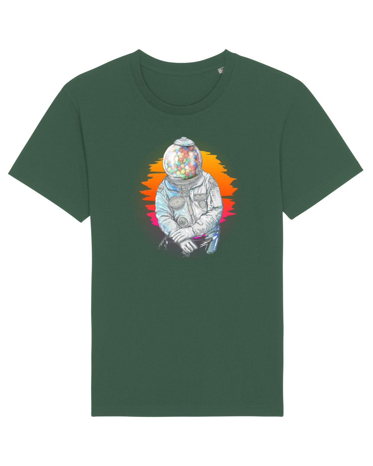 Tricou mânecă scurtă Unisex Rocker Bottle Green