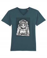 Astro Chimp Tricou mânecă scurtă guler V Bărbat Presenter