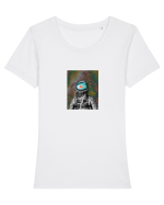 Astro Fish Tricou mânecă scurtă guler larg fitted Damă Expresser