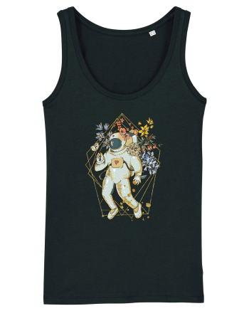 Astro Abstract Flowers Black